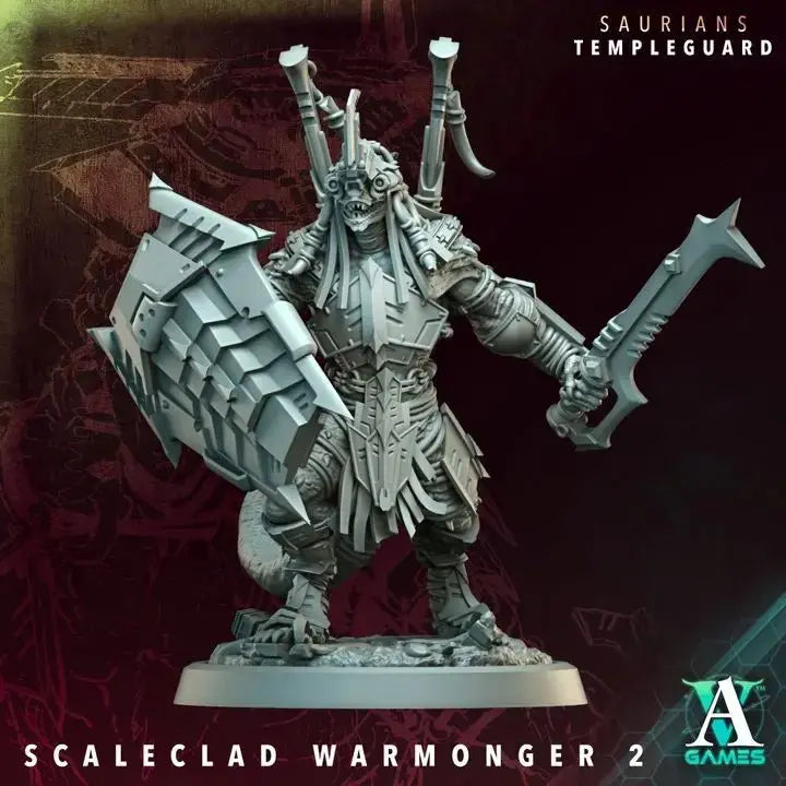 Saurian Huntlords - Templeguard - STL Bundle - Archvillain Games