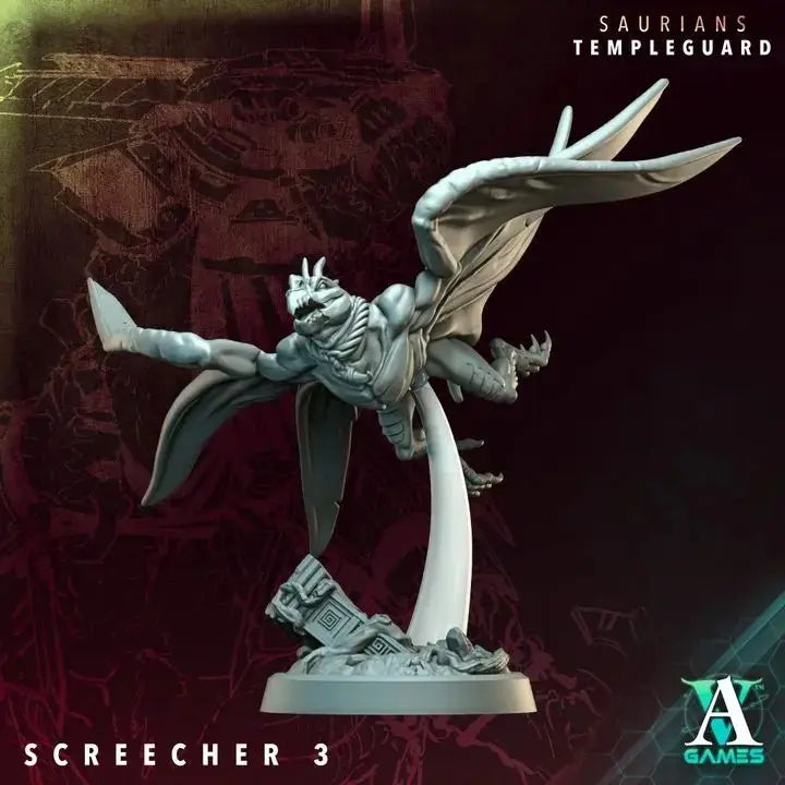 Saurian Huntlords - Templeguard - STL Bundle - Archvillain Games