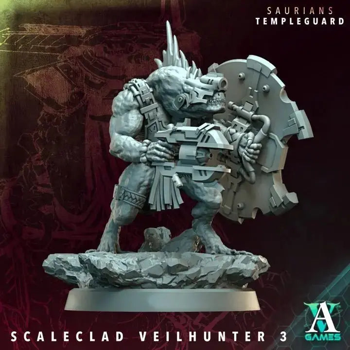 Saurian Huntlords - Templeguard - STL Bundle - Archvillain Games