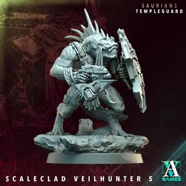 Saurian Huntlords - Templeguard - STL Bundle - Archvillain Games
