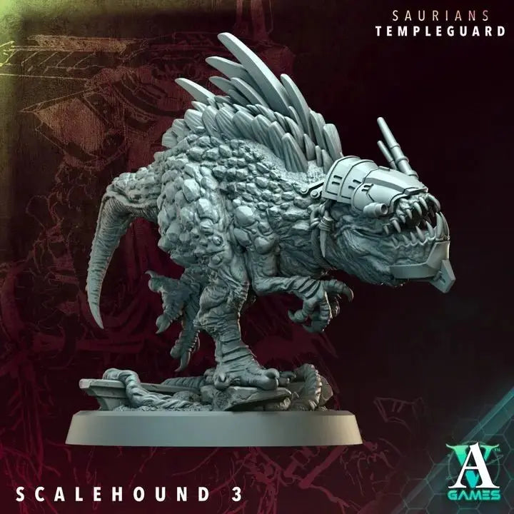 Saurian Huntlords - Templeguard - STL Bundle - Archvillain Games