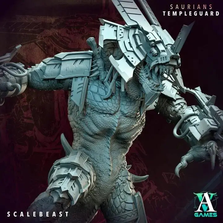 Saurian Huntlords - Templeguard - STL Bundle - Archvillain Games