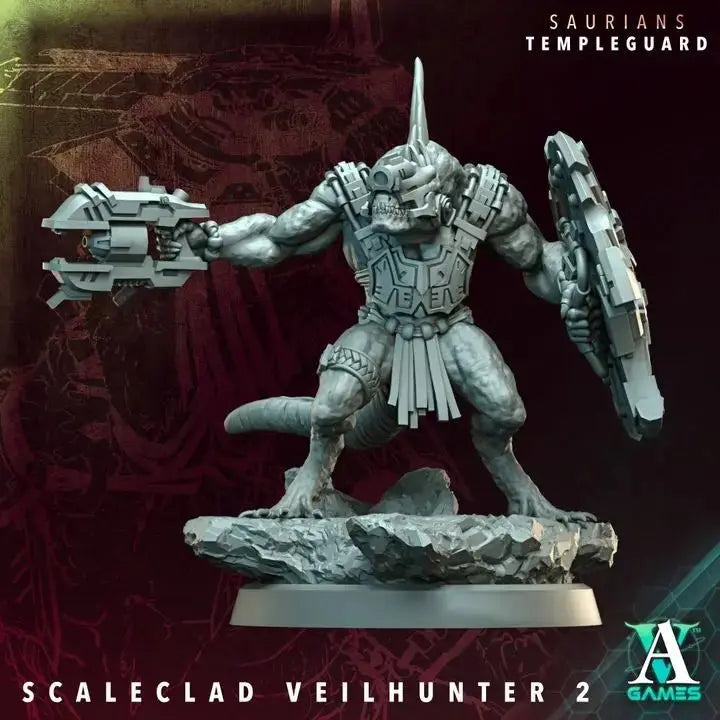 Saurian Huntlords - Templeguard - STL Bundle - Archvillain Games