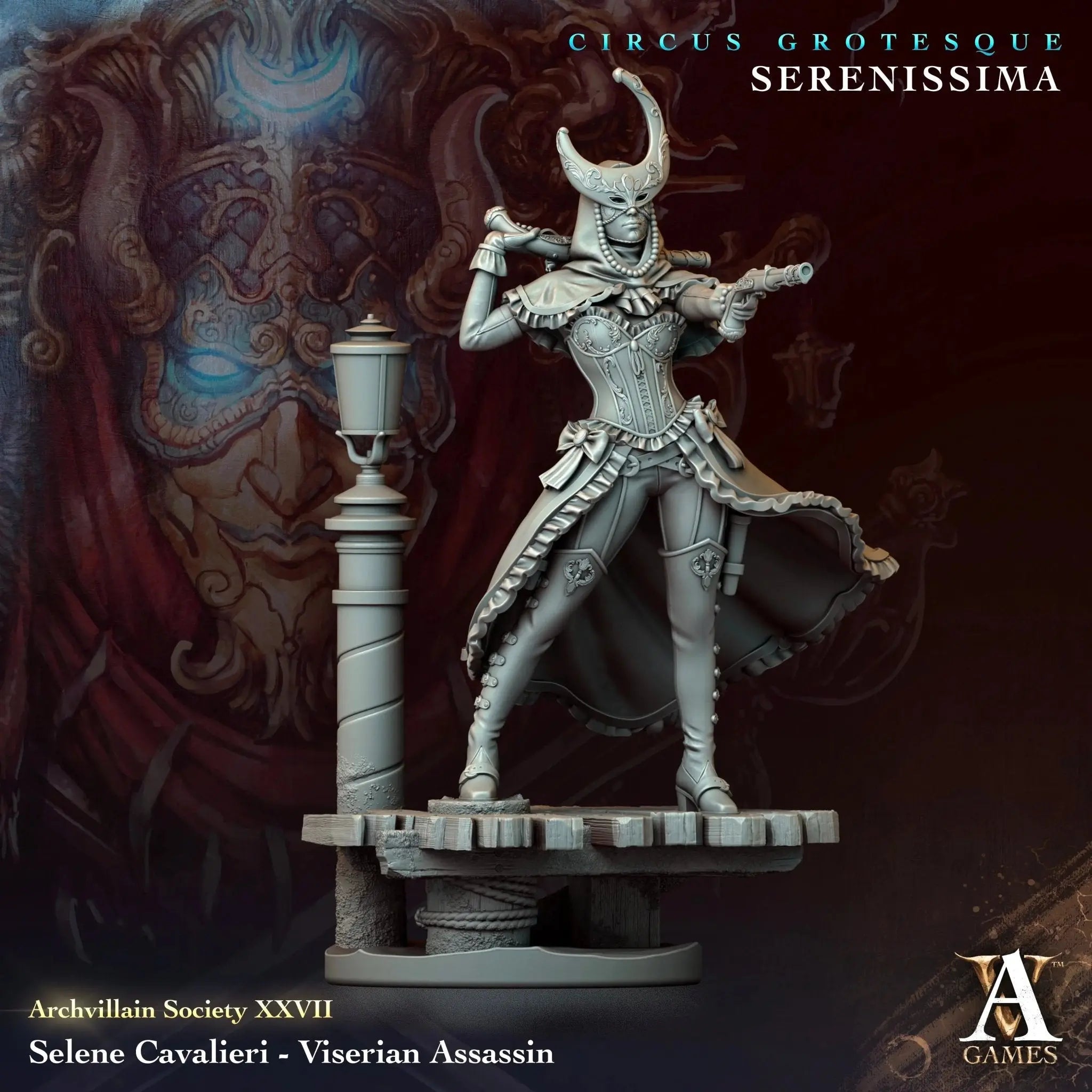 Selene Cavalieri - Viserian Assassin - STL - Archvillain Games