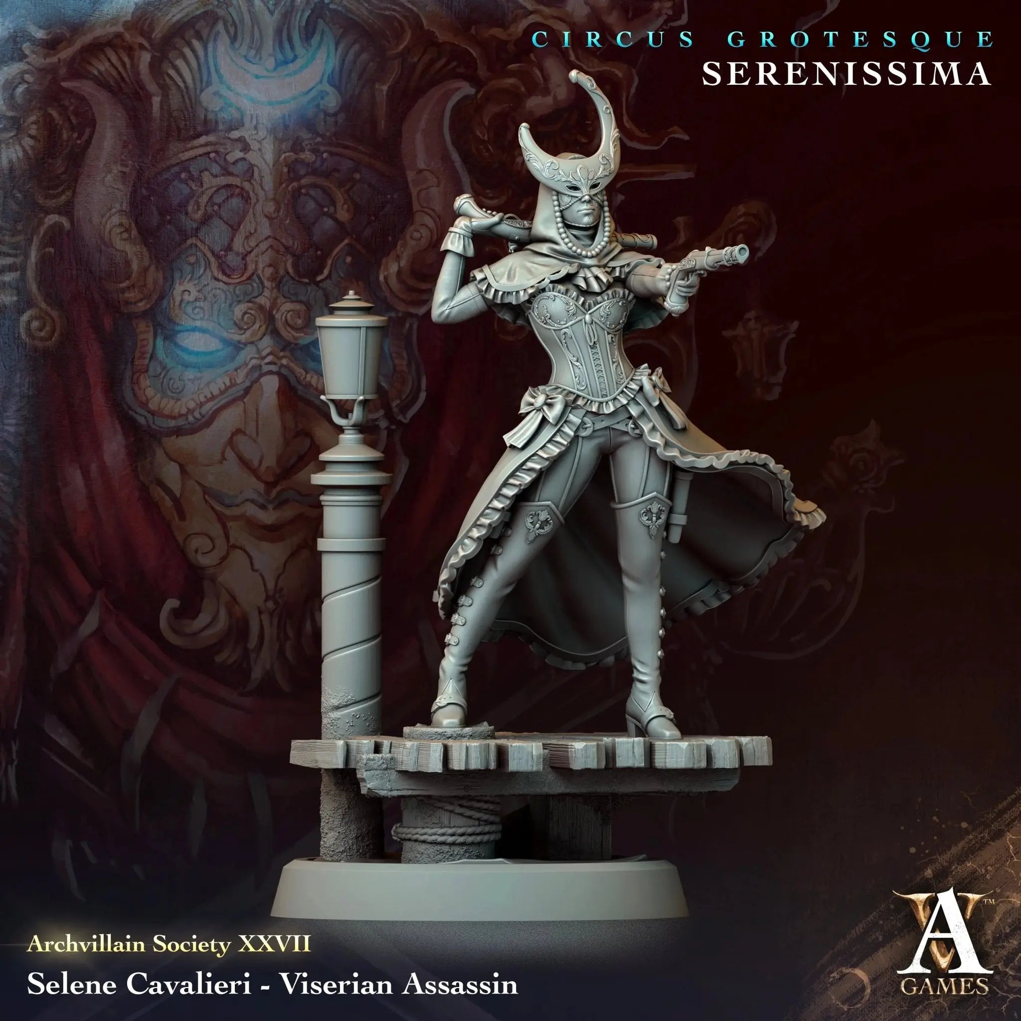 Selene Cavalieri - Viserian Assassin - STL - Archvillain Games