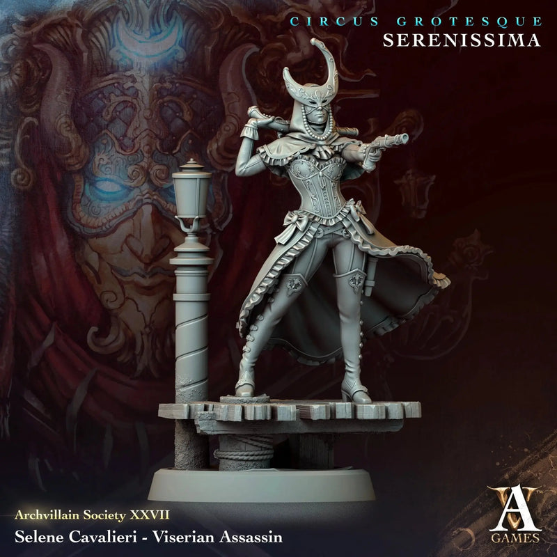 Selene Cavalieri - Viserian Assassin - STL - Archvillain Games