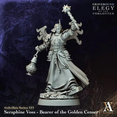Seraphine Voss - Bearer of the Golden Censer - STL - Archvillain Games