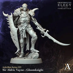 Sir Aldric Vayne - Gloomknight - STL - Archvillain Games