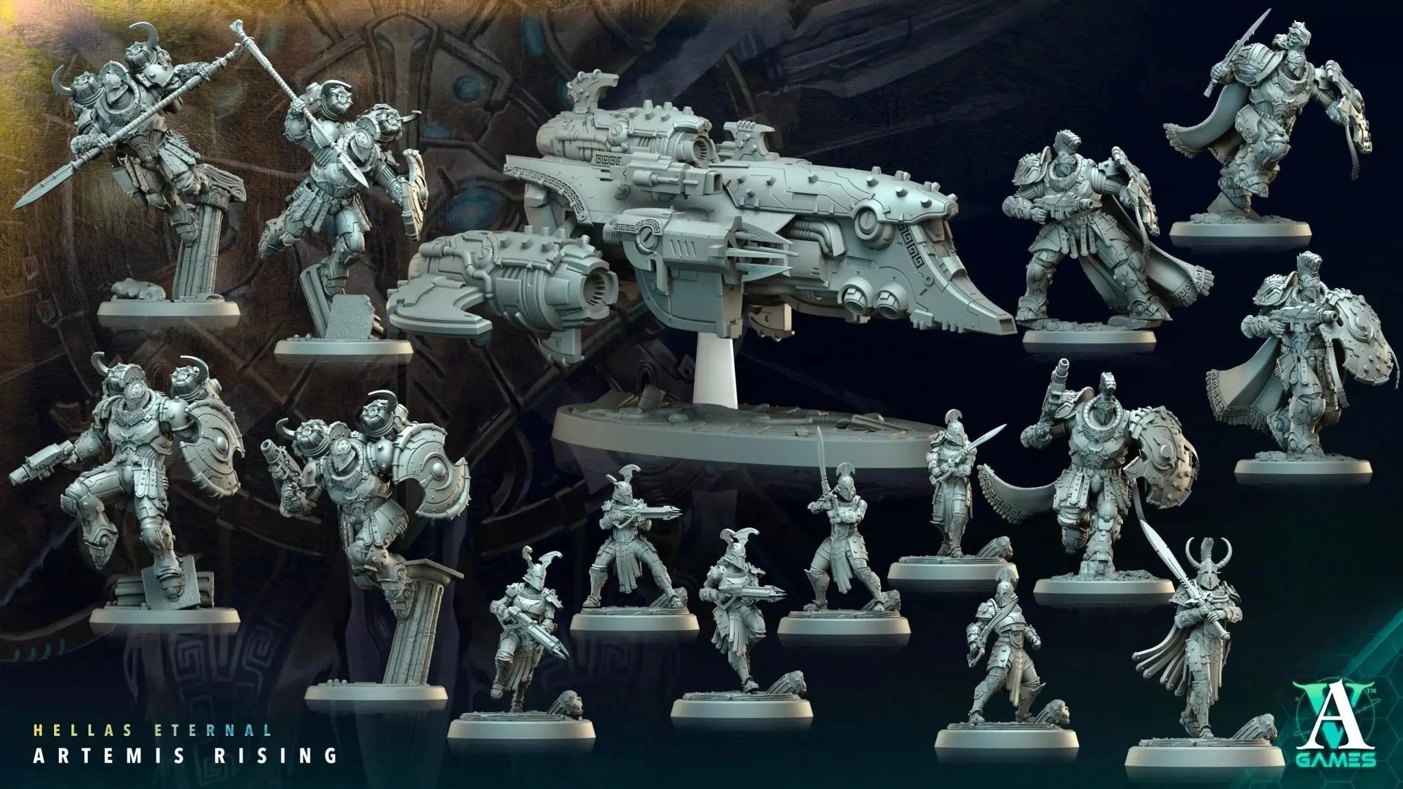 Sons of Hellas - Artemis Rising - STL Bundle - Archvillain Games