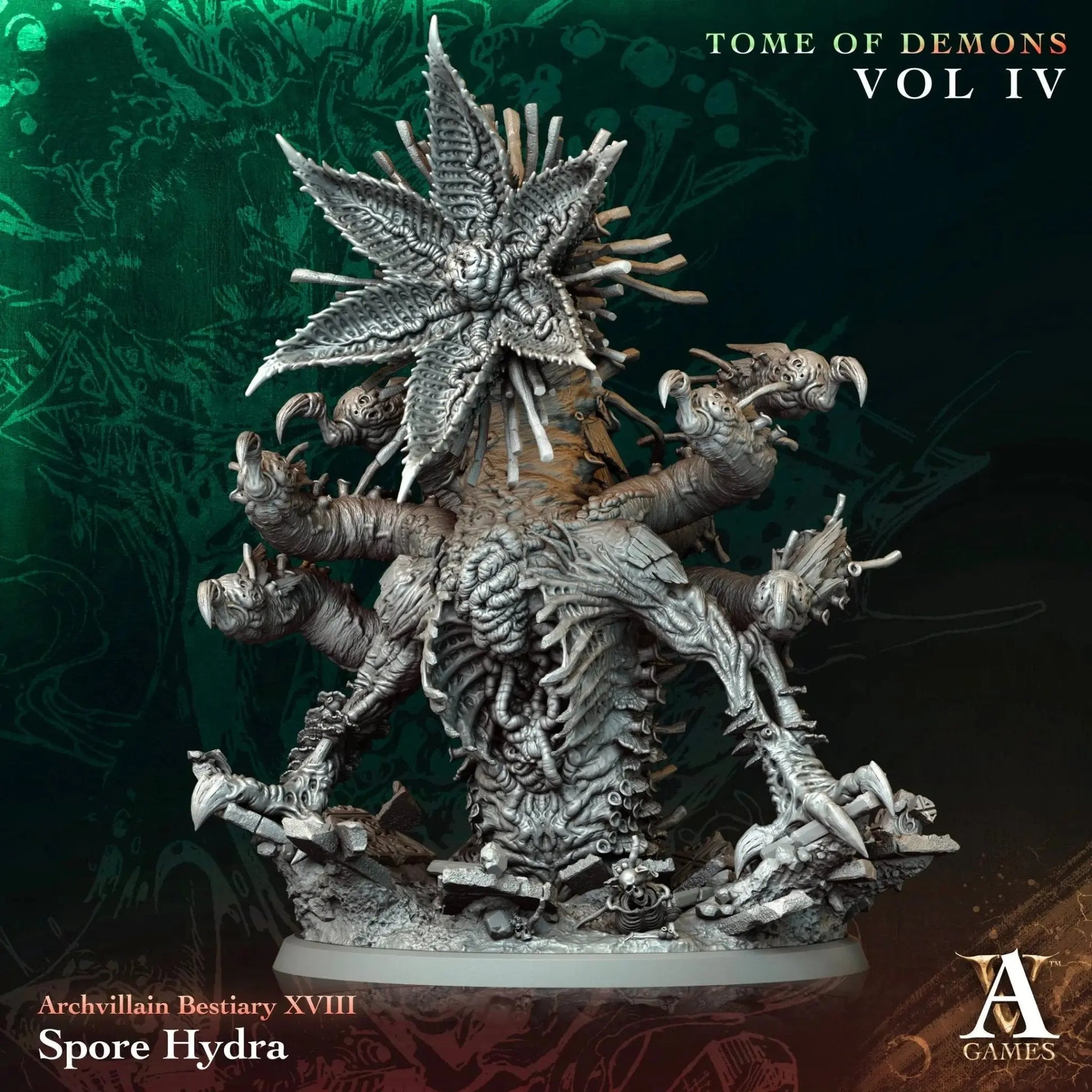 Spore Hydra - STL - Archvillain Games