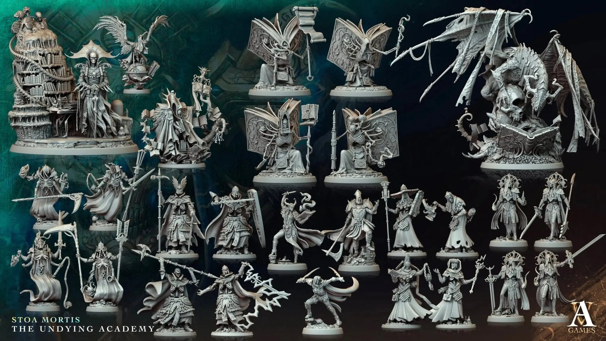 Stoa Mortis - The Undying Academy - STL Bundle - Archvillain Games