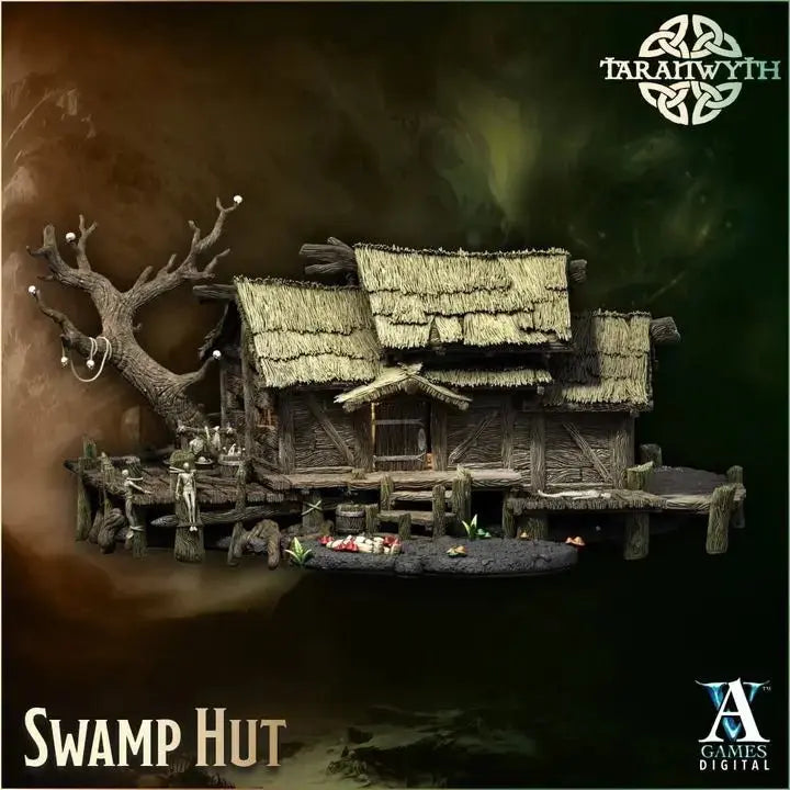 Swamp Hut - STL - Archvillain Games