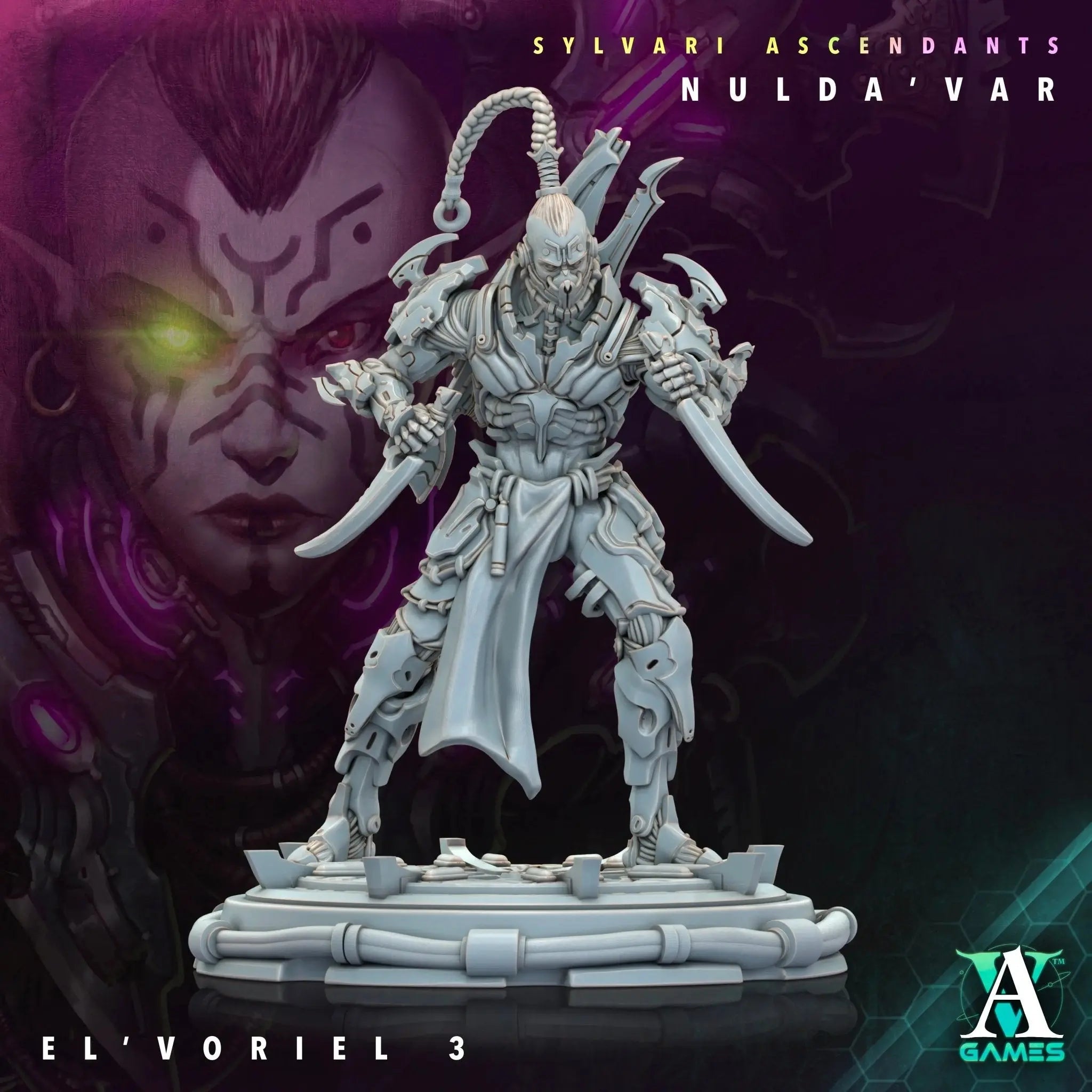 Sylvari Ascendants - Nulda ' Var - STL Bundle - Archvillain Games