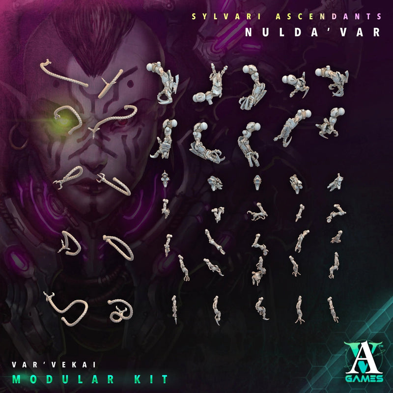 Sylvari Ascendants - Nulda ' Var - STL Bundle - Archvillain Games