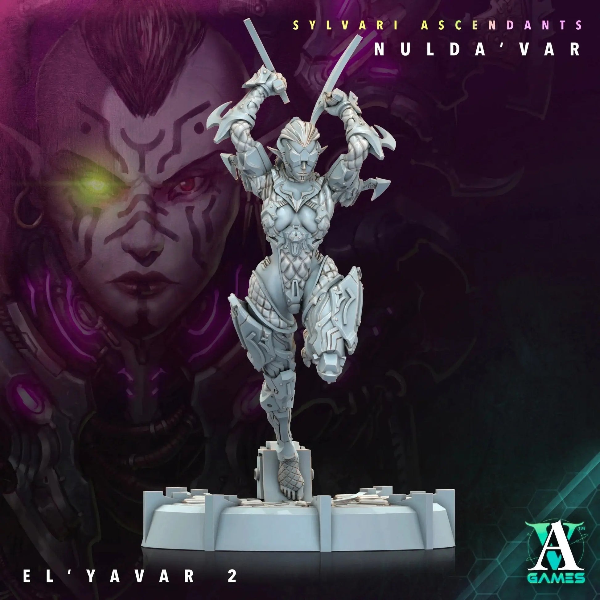 Sylvari Ascendants - Nulda ' Var - STL Bundle - Archvillain Games