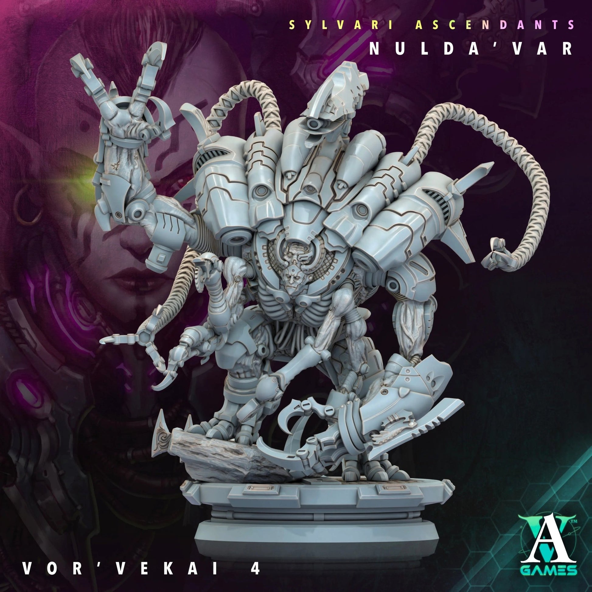 Sylvari Ascendants - Nulda ' Var - STL Bundle - Archvillain Games