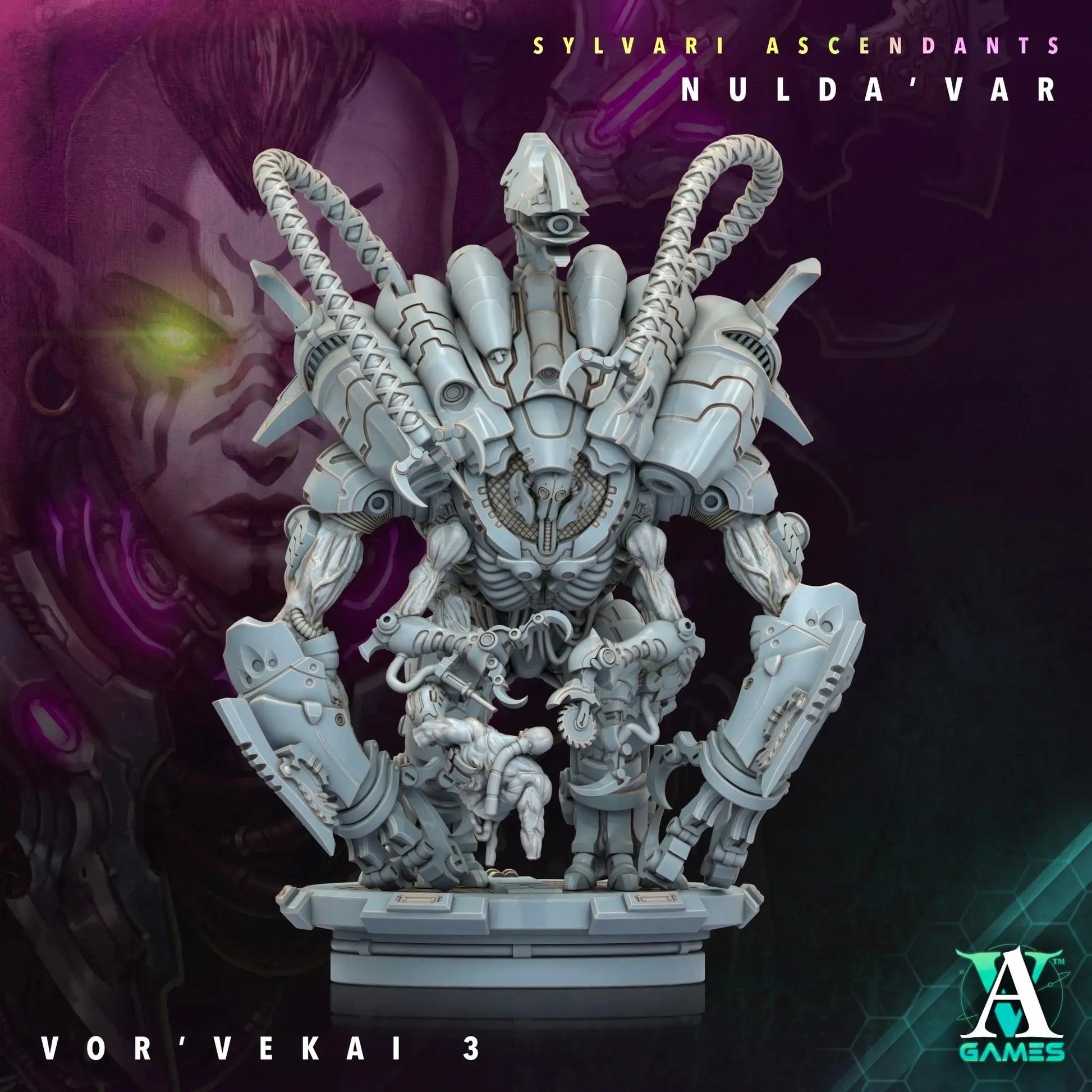 Sylvari Ascendants - Nulda ' Var - STL Bundle - Archvillain Games