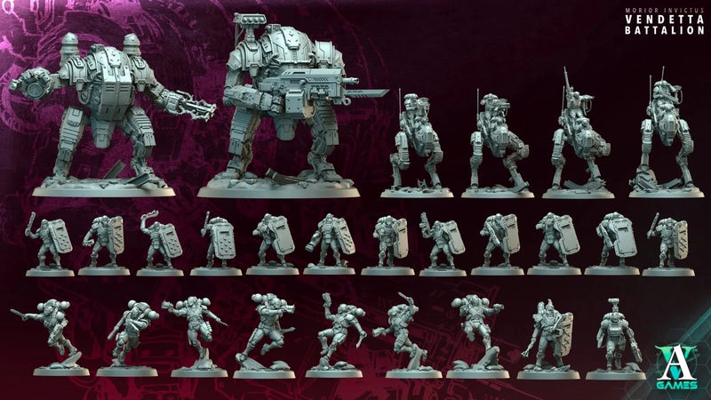 Terran Alliance - Vendetta Battalion - STL Bundle - Archvillain Games