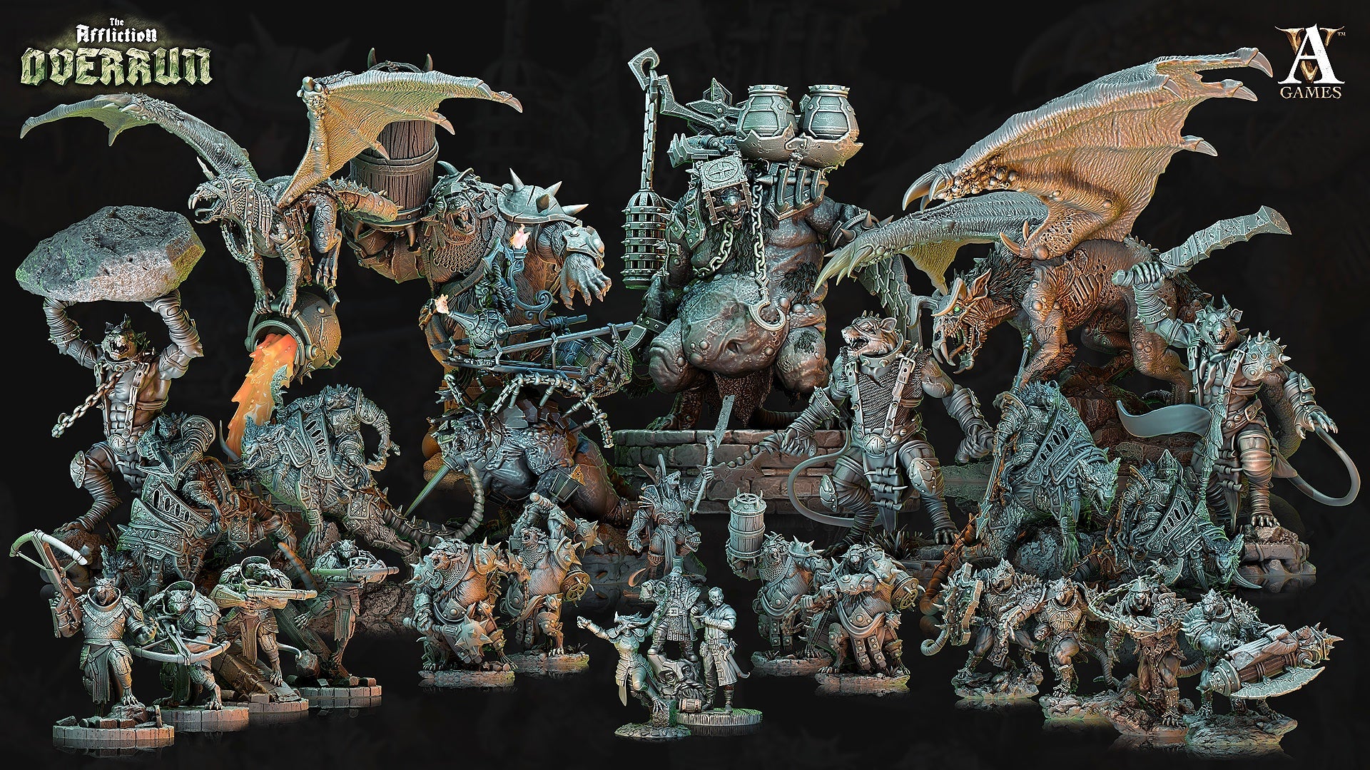 The Affliction - Overrun STL Bundle - Archvillain Games