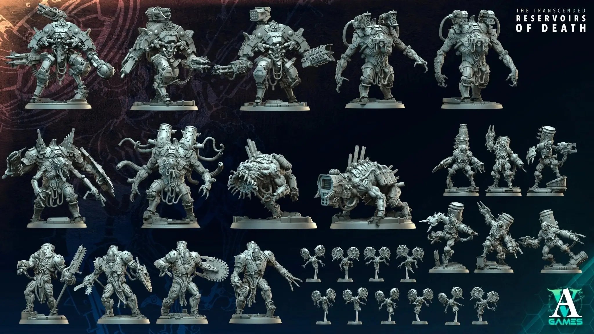 The Transcended - Reservoirs of Death - STL Bundle - Archvillain Games