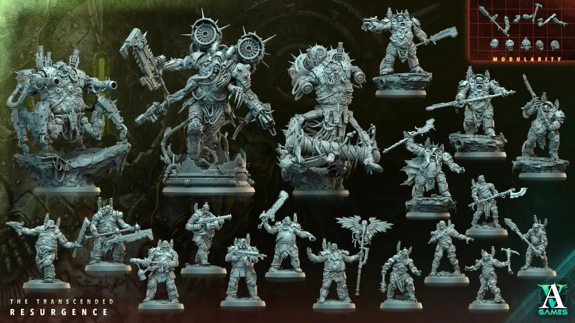 The Transcended - Resurgence - STL Bundle - Archvillain Games