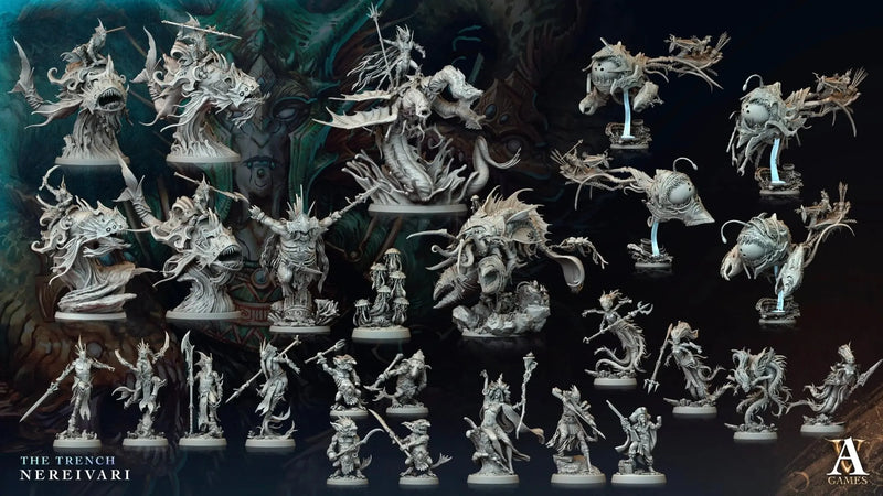 The Trench - Nereivari - STL Bundle - Archvillain Games