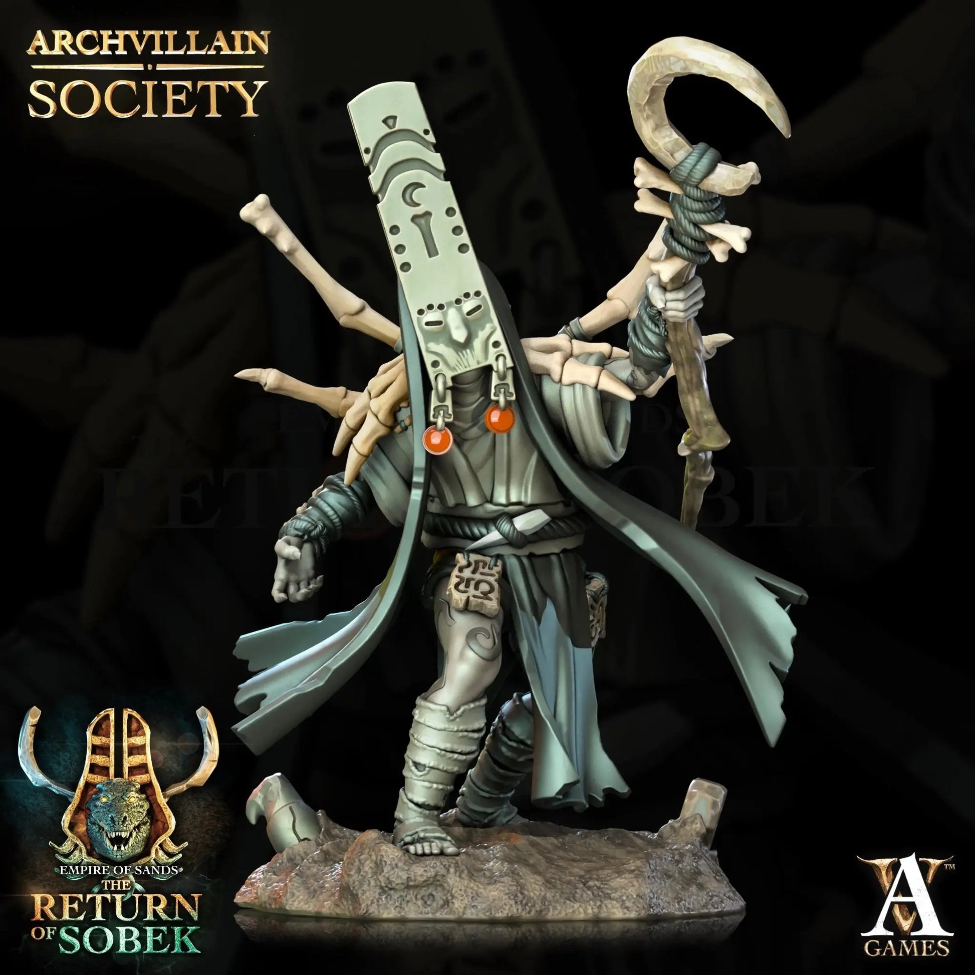 Tjaty - Shaman of the Black River - STL - Archvillain Games