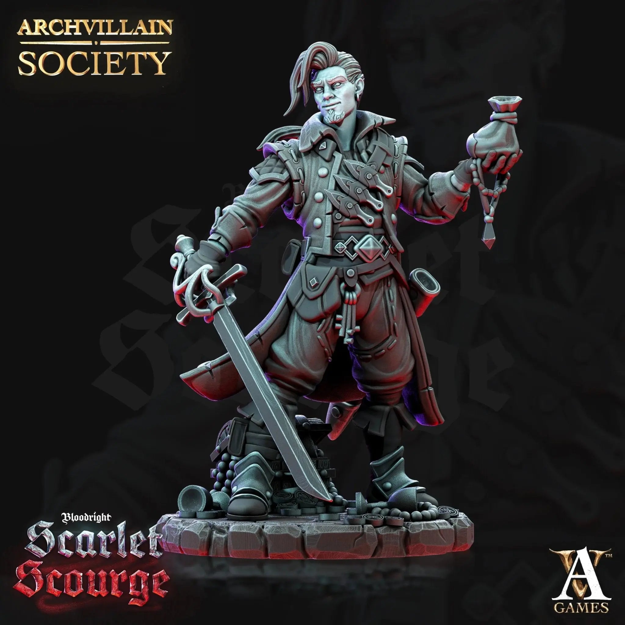 Tristan Kamlon - Baron of Lossale - STL - Archvillain Games