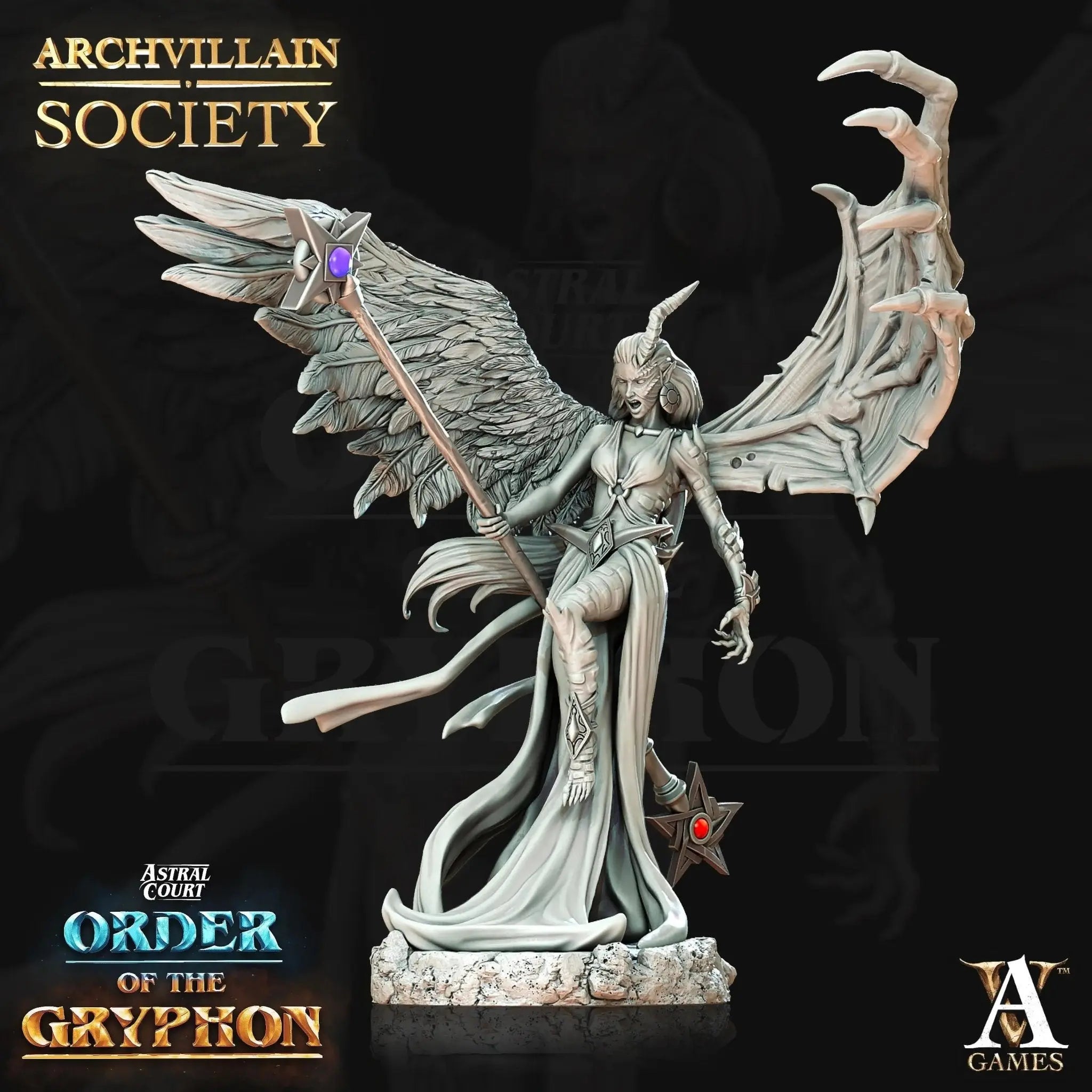 Twilight - Nephilim Sorcerer - STL - Archvillain Games