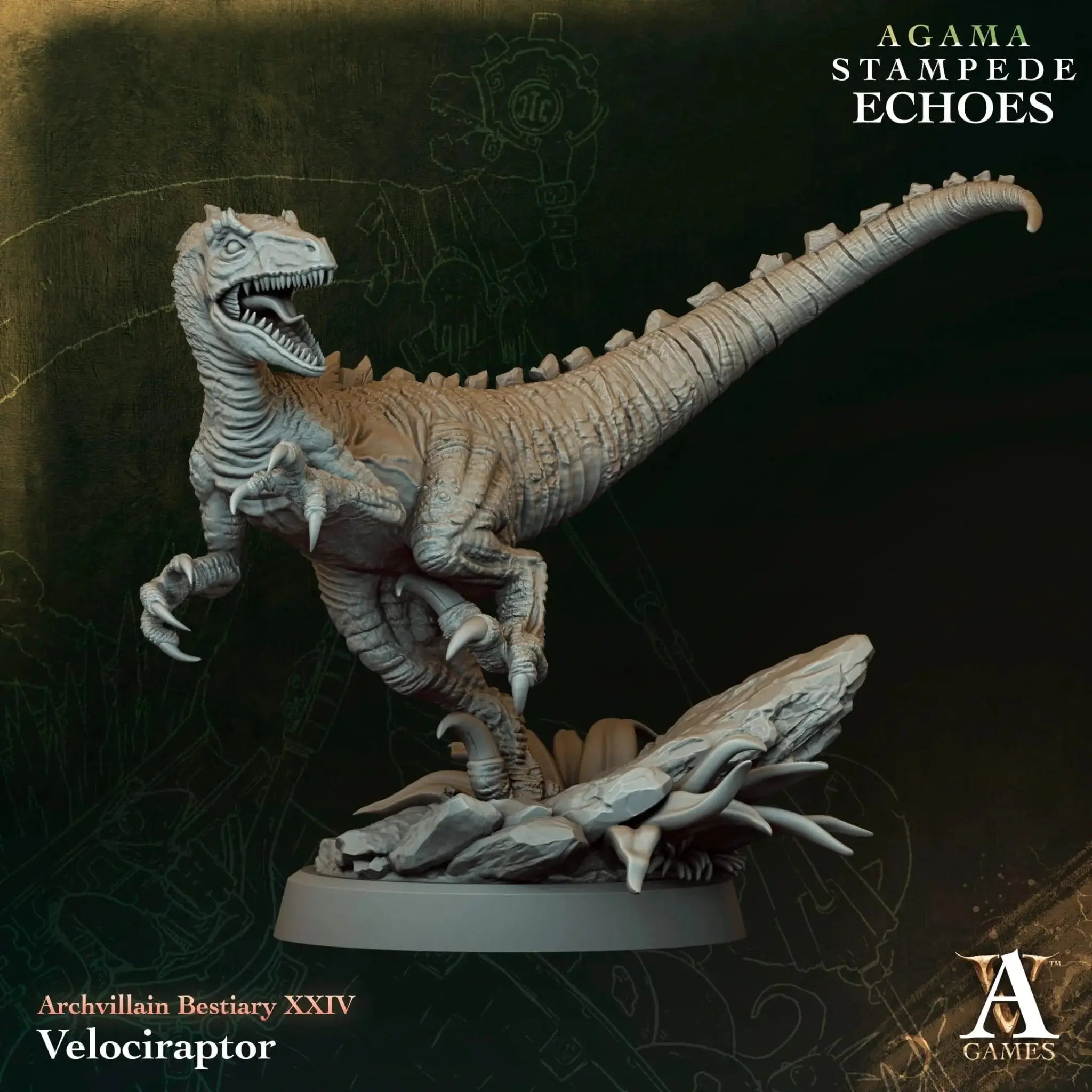 Velociraptor - STL - Archvillain Games