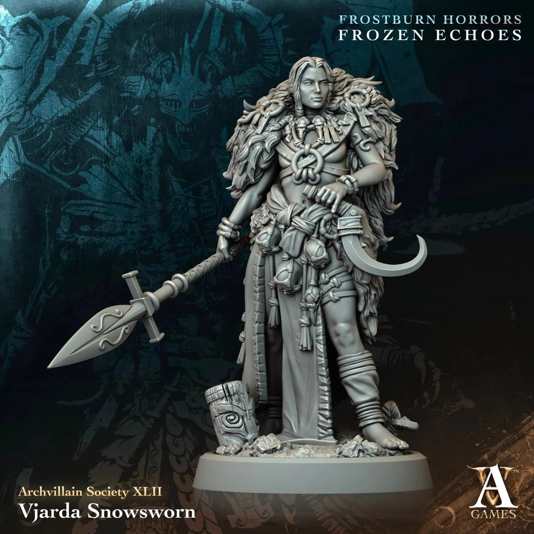 Vjarda Snowsworn - STL - Archvillain Games