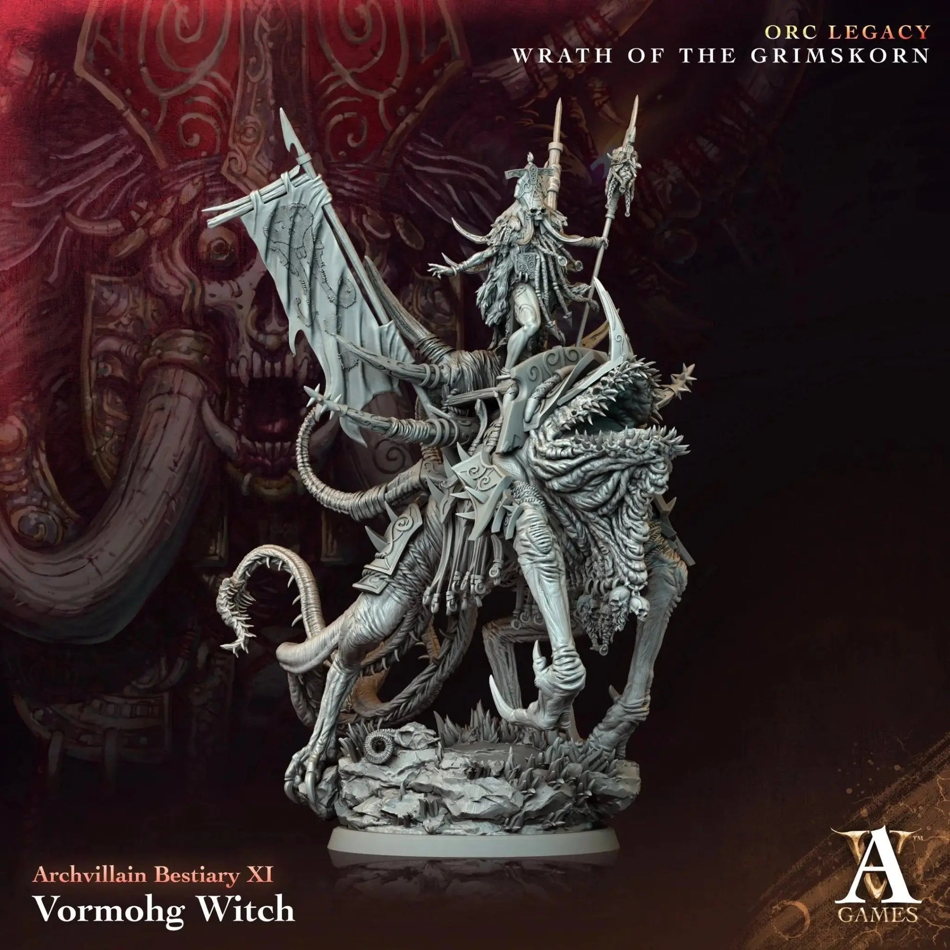 Vormohg Witch - STL - Archvillain Games