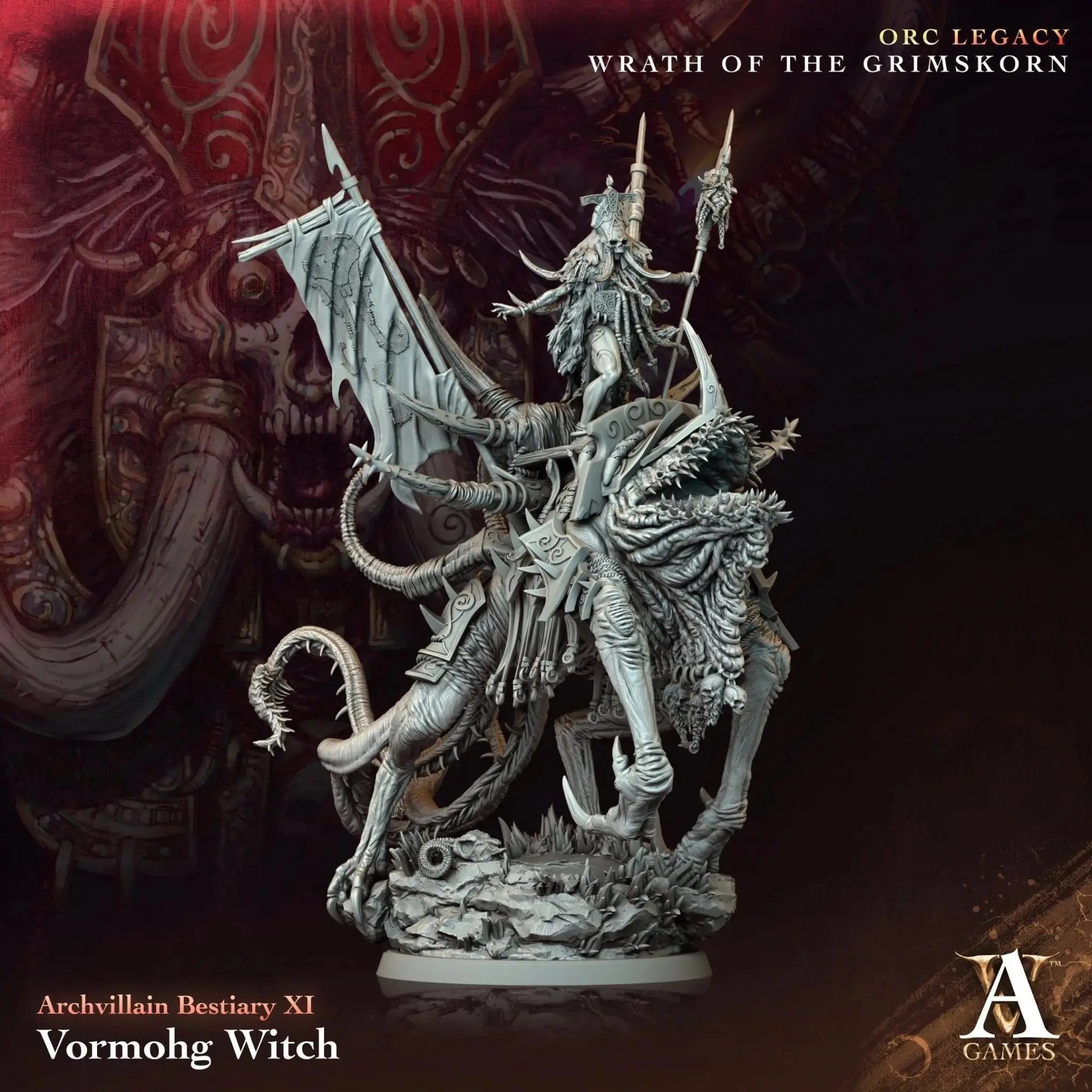 Vormohg Witch - STL - Archvillain Games