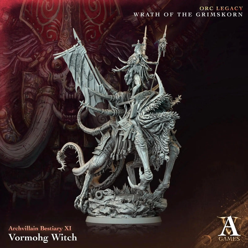 Vormohg Witch - STL - Archvillain Games