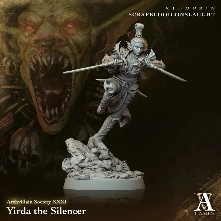 Yirda - The Silencer - STL - Archvillain Games