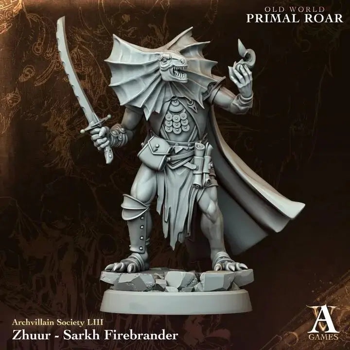 Zhuur - Sarkh Firebrander - STL - Archvillain Games